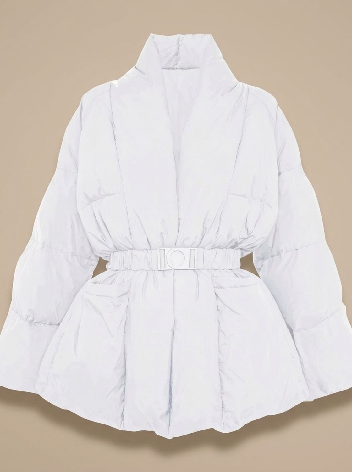 Frieda | Doudoune Oversized pour Femmes avec Ceinture et Col Montant