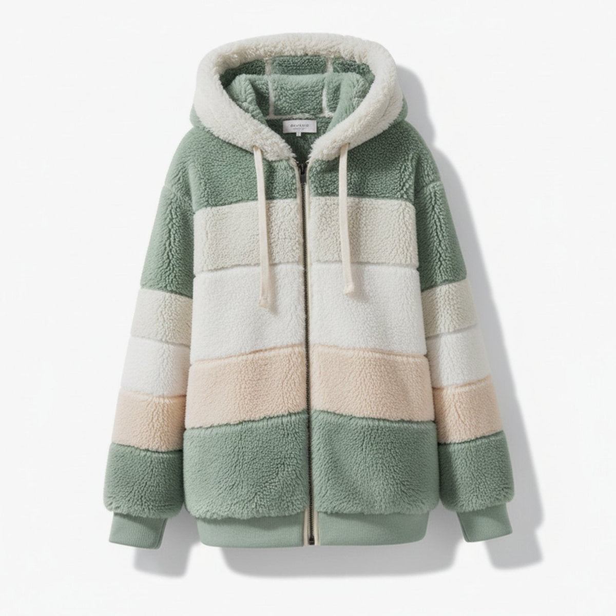 Frieda | Gilet en polaire oversized pour femmes avec capuche et cordon de serrage