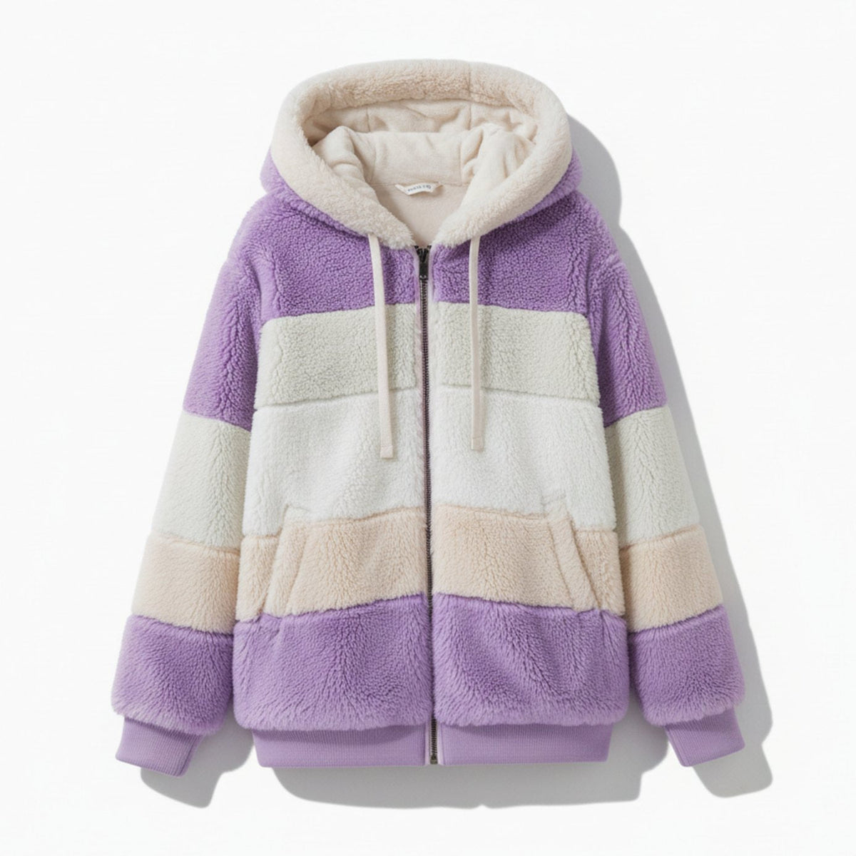 Frieda | Gilet en polaire oversized pour femmes avec capuche et cordon de serrage