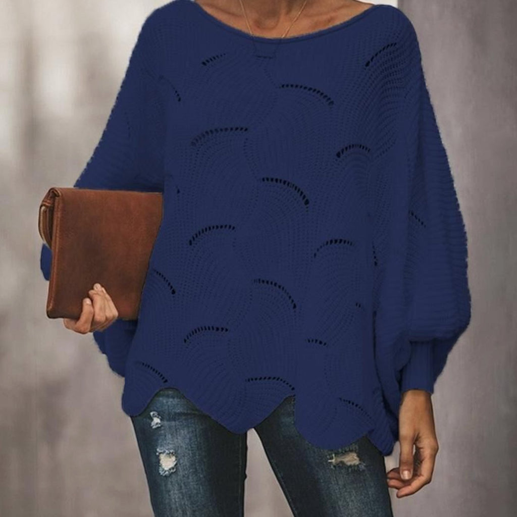 Frieda | Pull en tricot oversized pour femmes avec décolleté rond