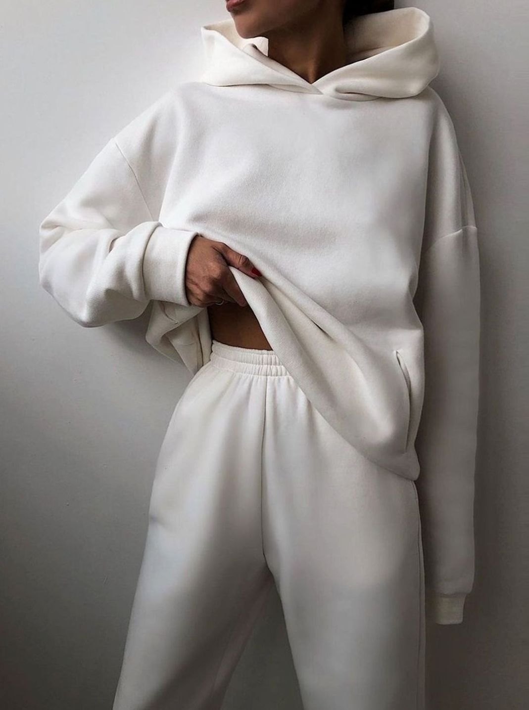 Amelie | Pull à capuche oversized pour femmes avec pantalon de jogging assorti