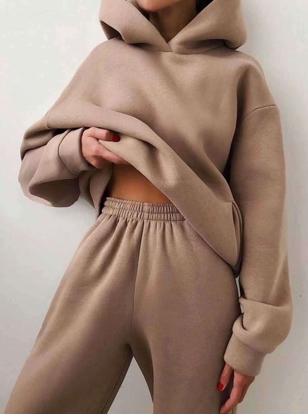 Amelie | Pull à capuche oversized pour femmes avec pantalon de jogging assorti