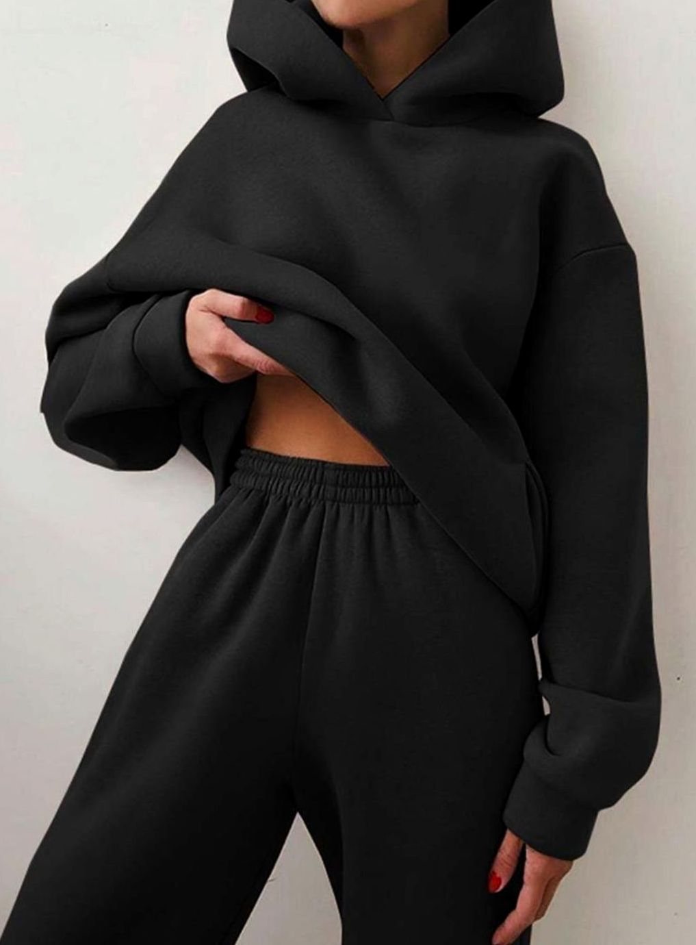Amelie | Pull à capuche oversized pour femmes avec pantalon de jogging assorti