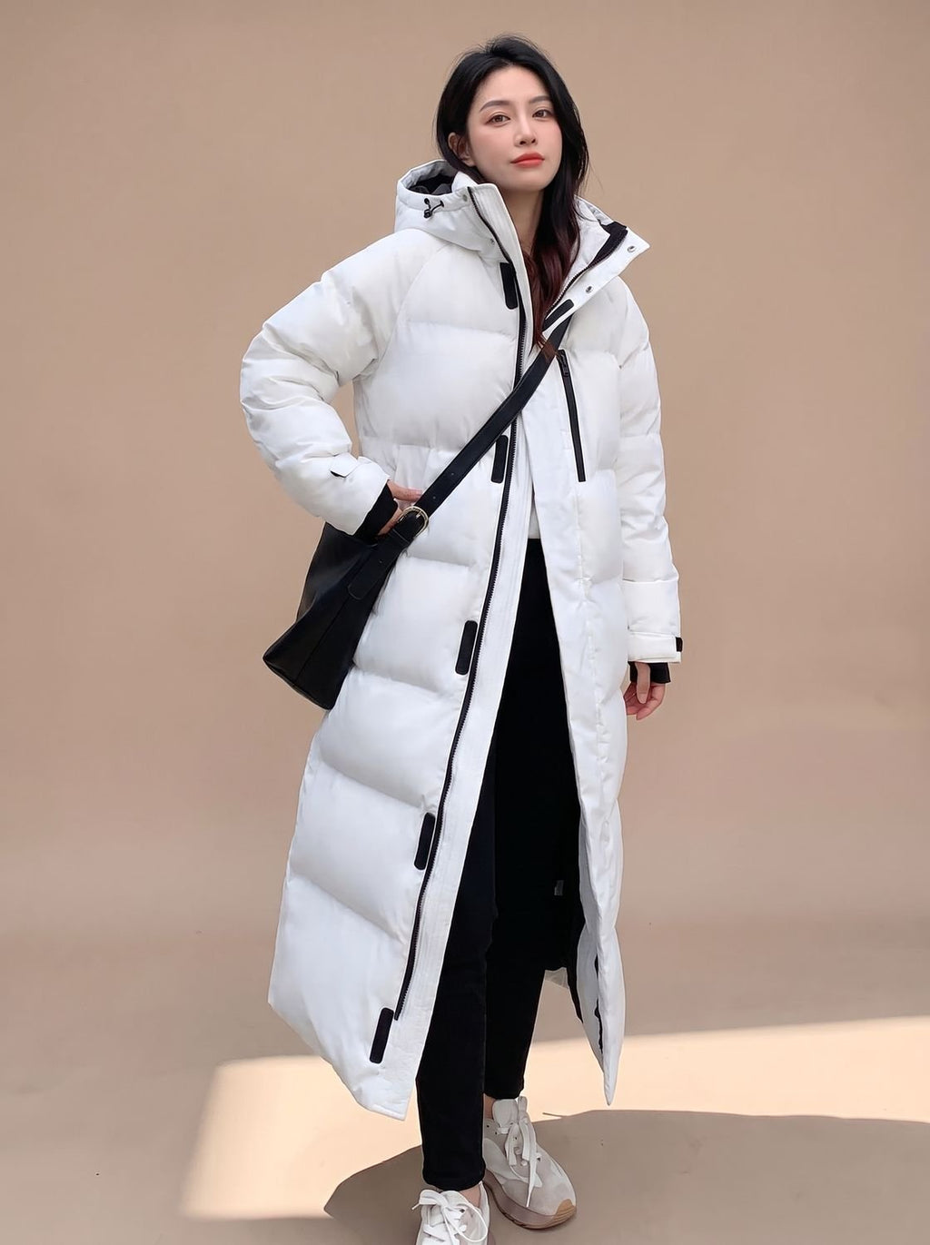 Clara | Veste d'hiver longue en duvet pour femmes avec capuche