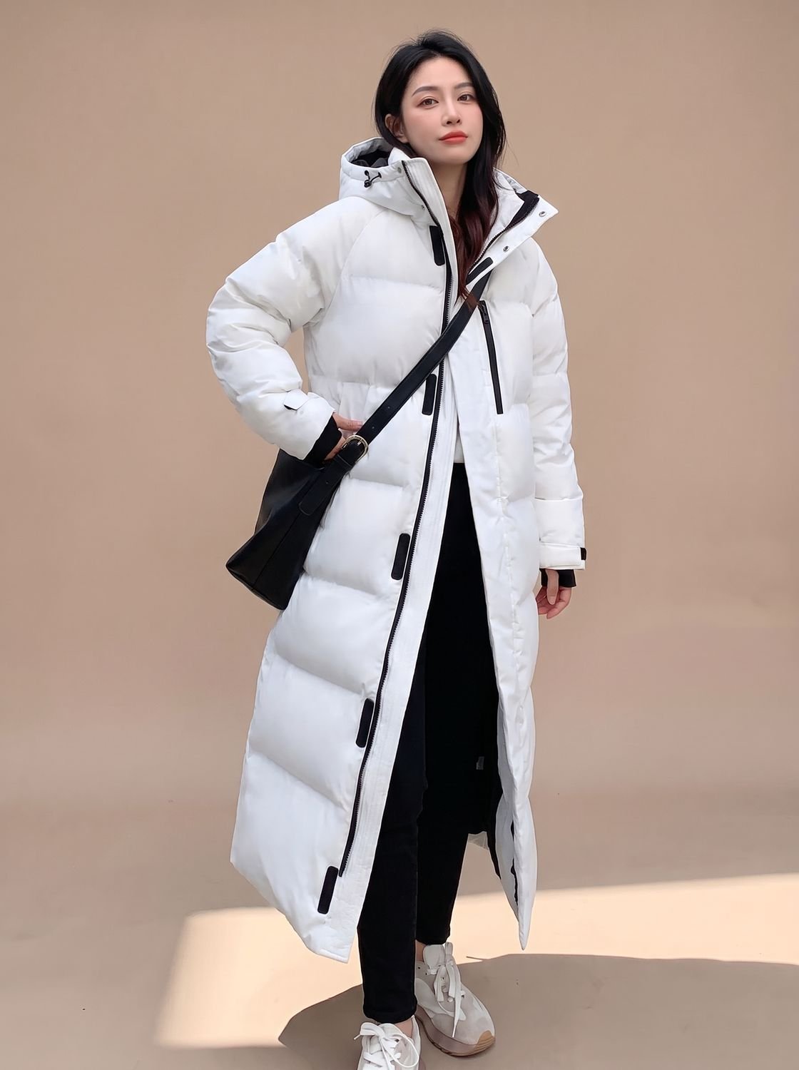 Clara | Veste d'hiver longue en duvet pour femmes avec capuche