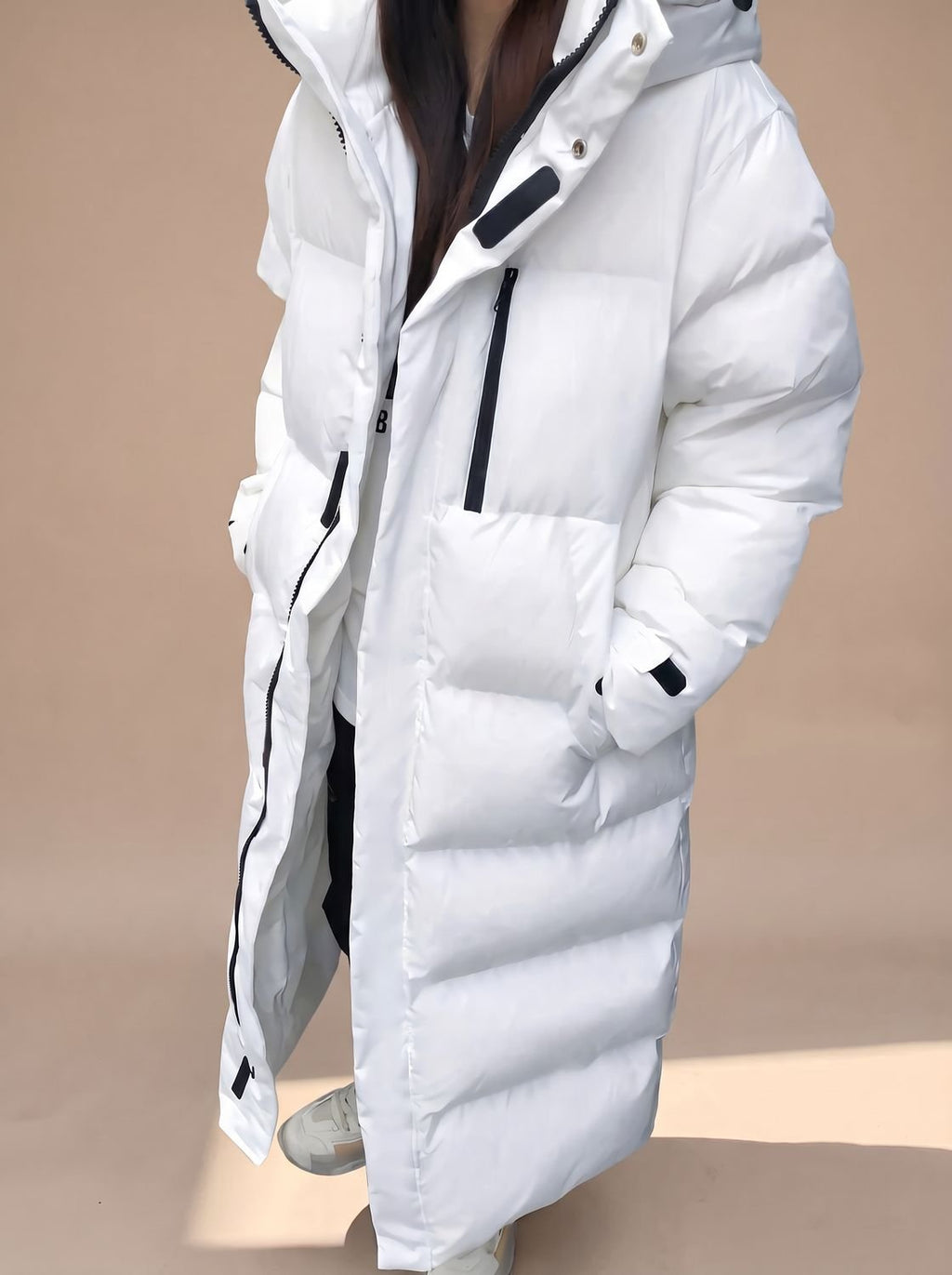 Clara | Veste d'hiver longue en duvet pour femmes avec capuche