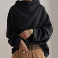 Clara | Haut en tricot oversized pour femmes avec col montant à manches longues