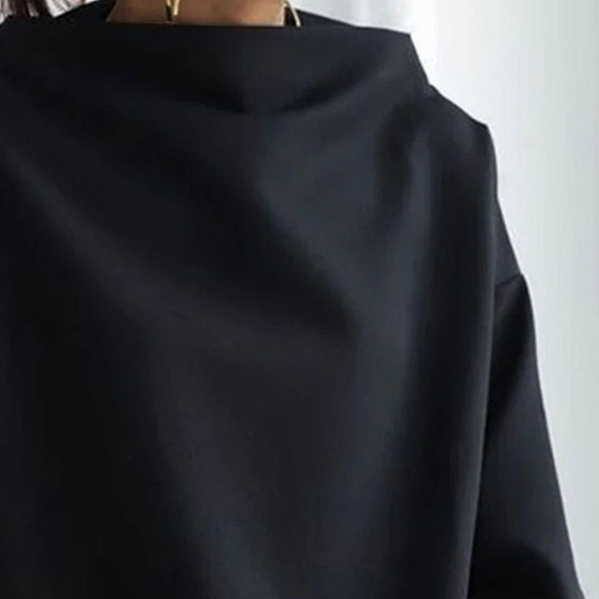 Clara | Haut en tricot oversized pour femmes avec col montant à manches longues
