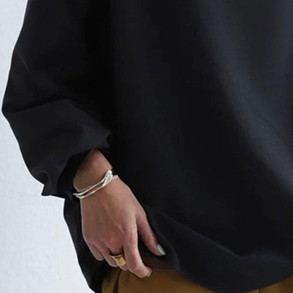 Clara | Haut en tricot oversized pour femmes avec col montant à manches longues