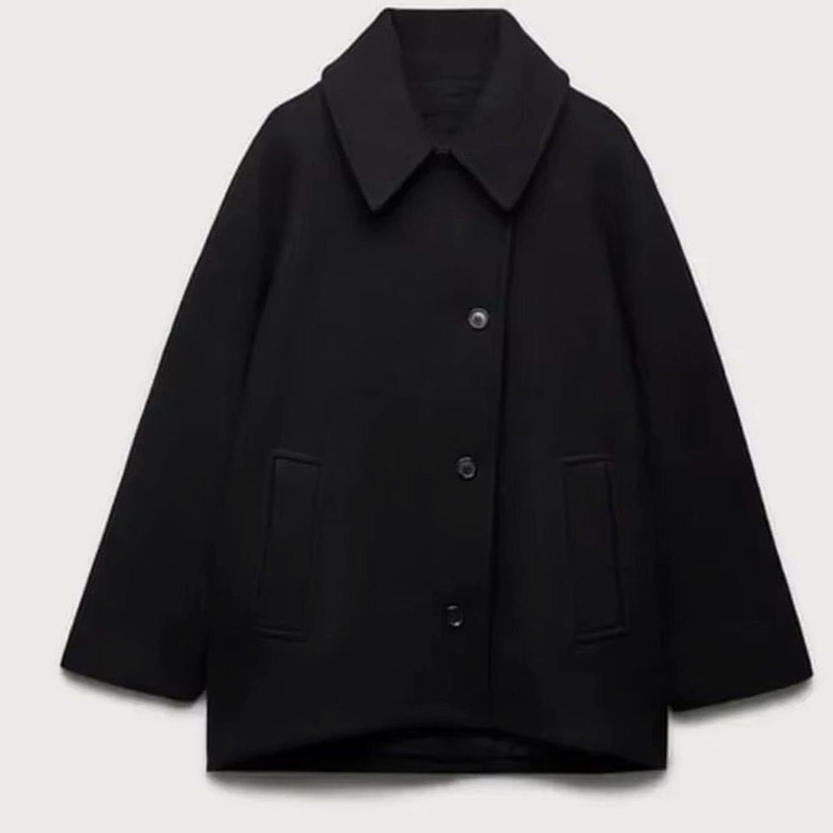Marie | Manteau oversized en laine pour femmes avec fermeture à boutons dans des couleurs d'automne