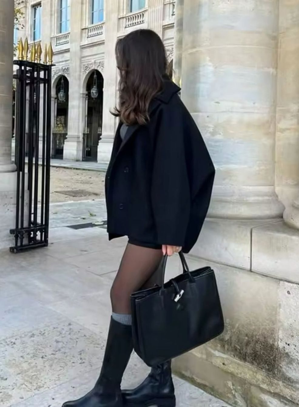 Marie | Manteau oversized en laine pour femmes avec fermeture à boutons dans des couleurs d'automne