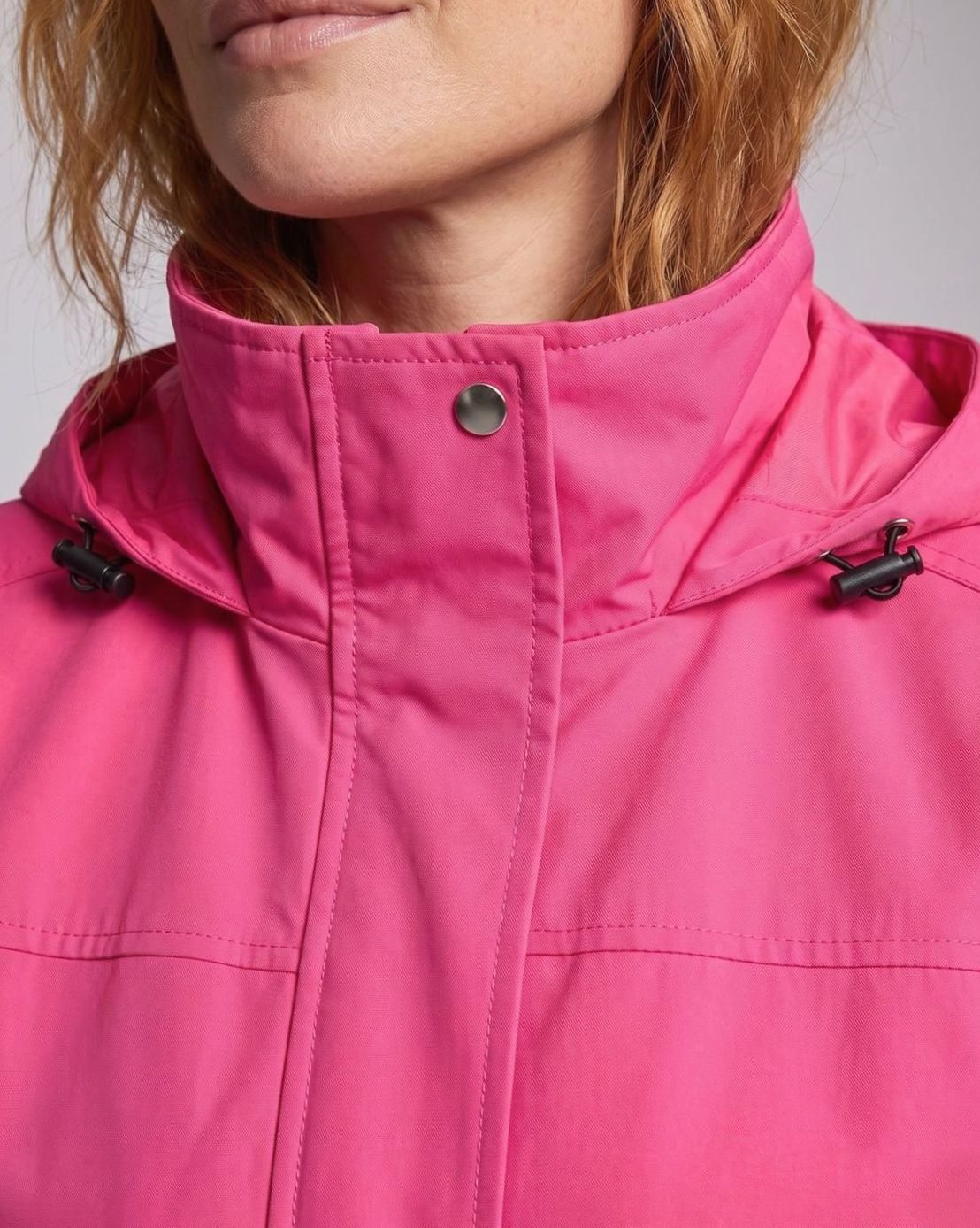 Lena | Parka pour femmes avec capuche, déperlant, taille ajustable, parka de transition long