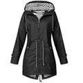 Veste coupe-vent élégante pour femme - Veste imperméable légère avec capuche