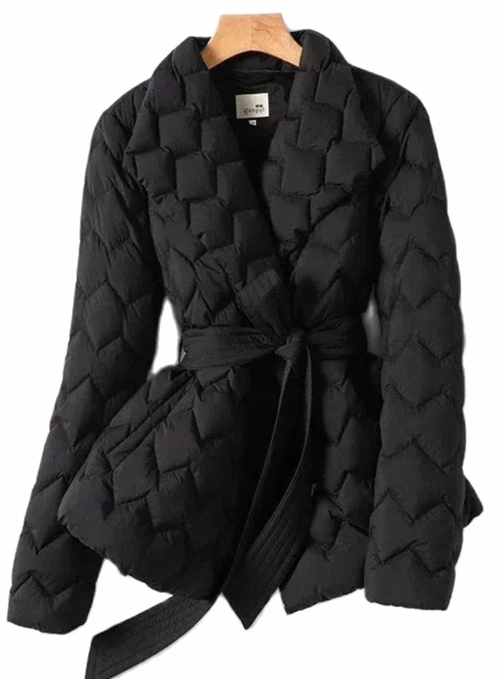 Katharina | Veste matelassée pour femmes avec ceinture, cintrée, manteau d'hiver rembourré