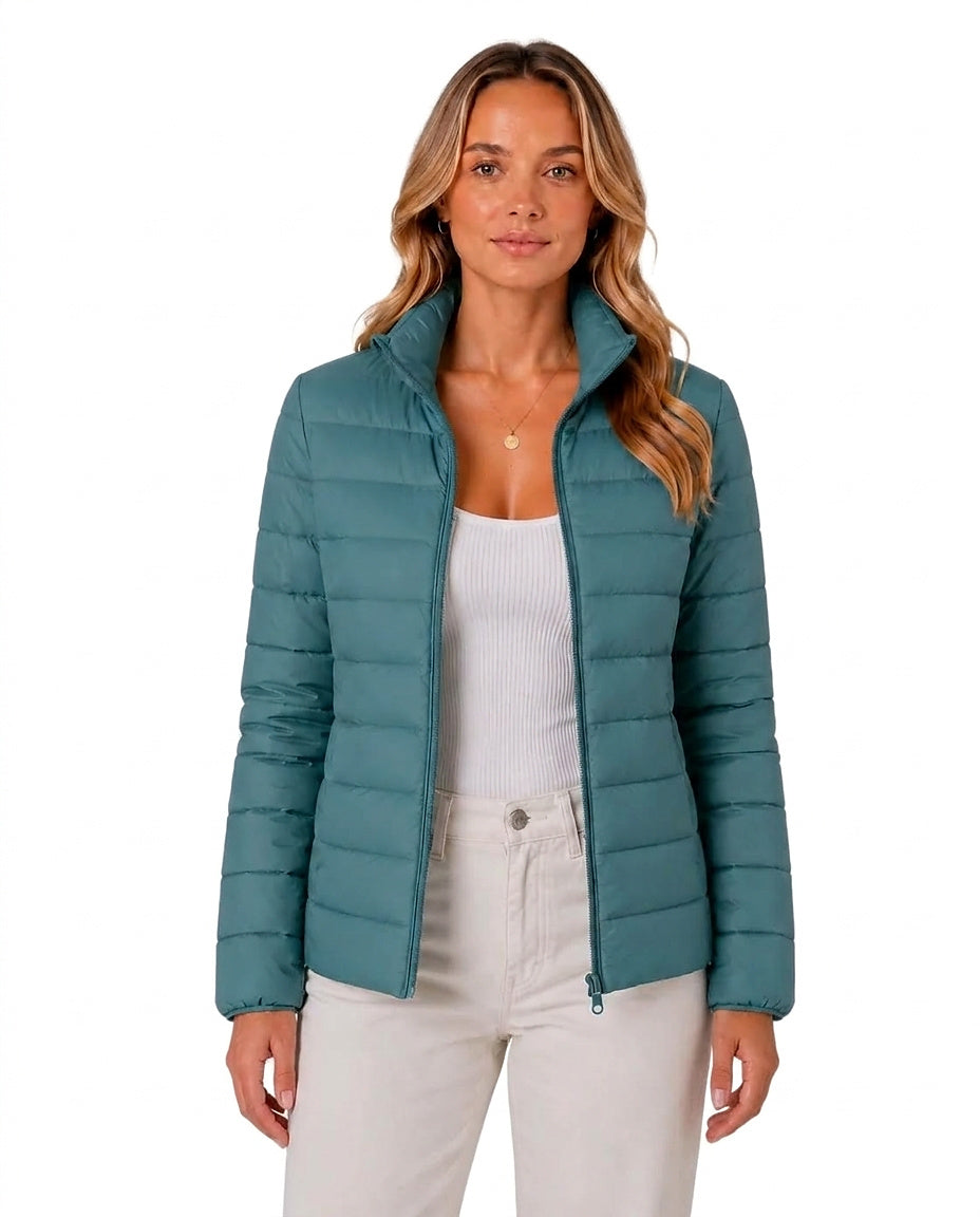 Veste matelassée pour femmes avec col montant