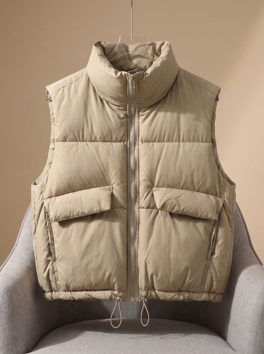 Sophie | Gilet matelassé pour femmes avec col montant et cordon de serrage