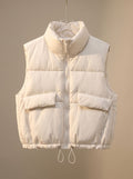Sophie | Gilet matelassé pour femmes avec col montant et ourlet à cordon