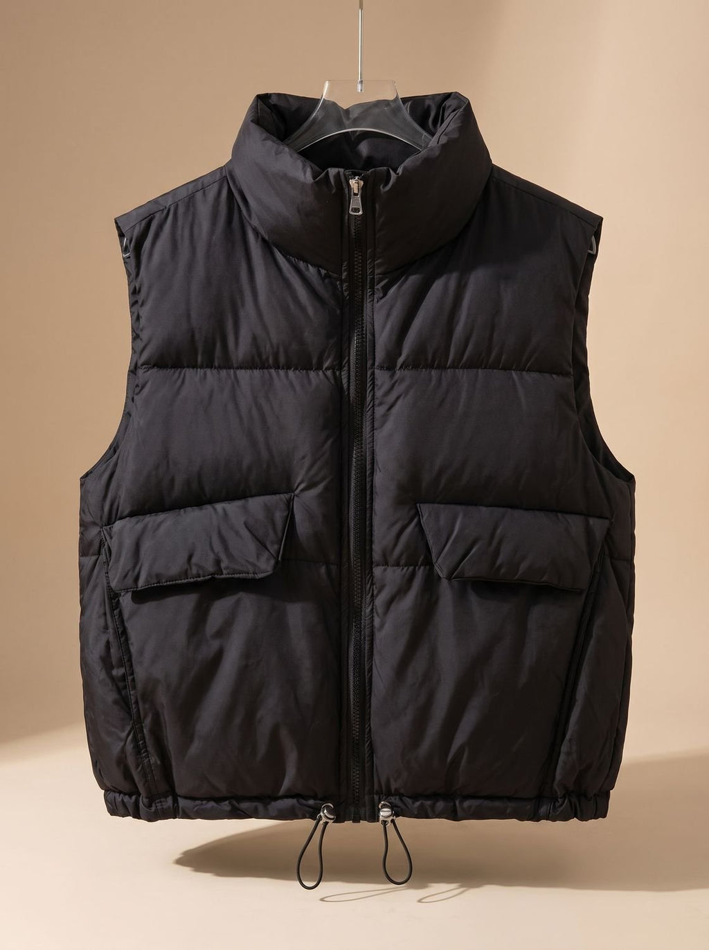 Sophie | Gilet matelassé pour femmes avec col montant et ourlet à cordon