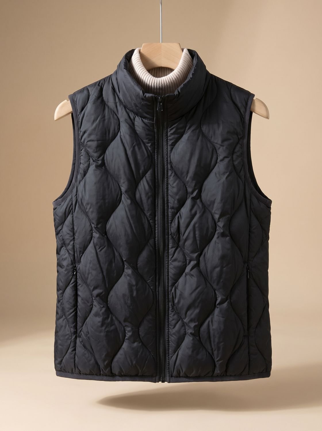Marlene | Gilet matelassé pour femmes avec col montant et poches