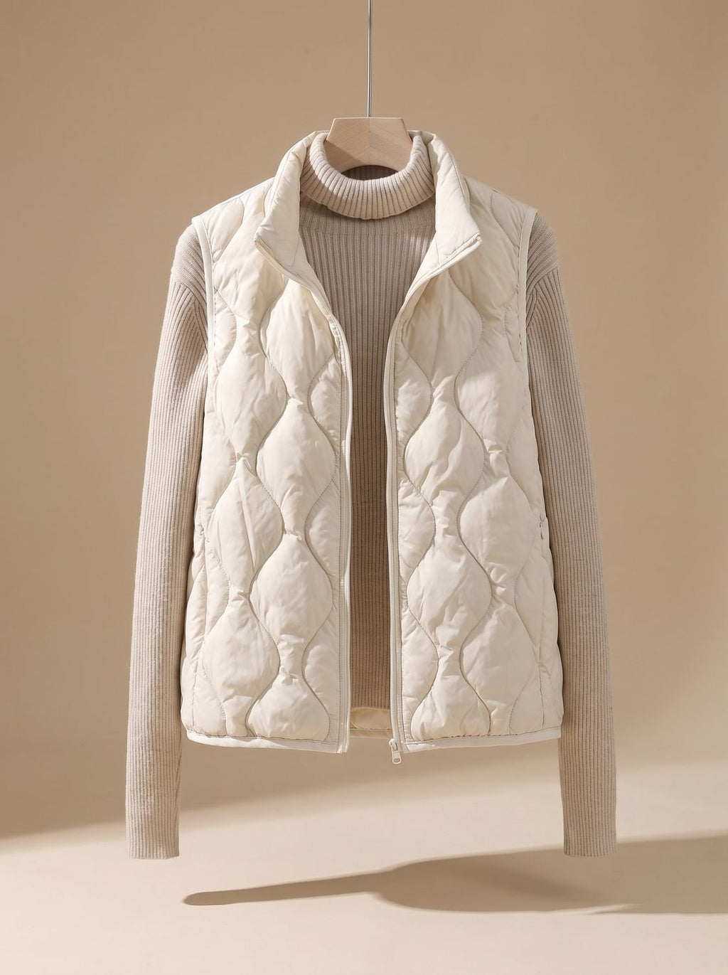 Marlene | Gilet matelassé pour femmes avec col montant et poches