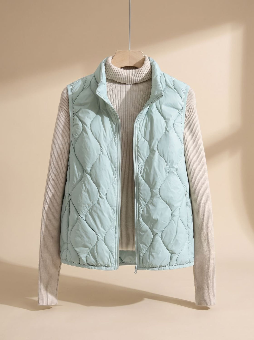 Marlene | Gilet matelassé pour femmes avec col montant et poches