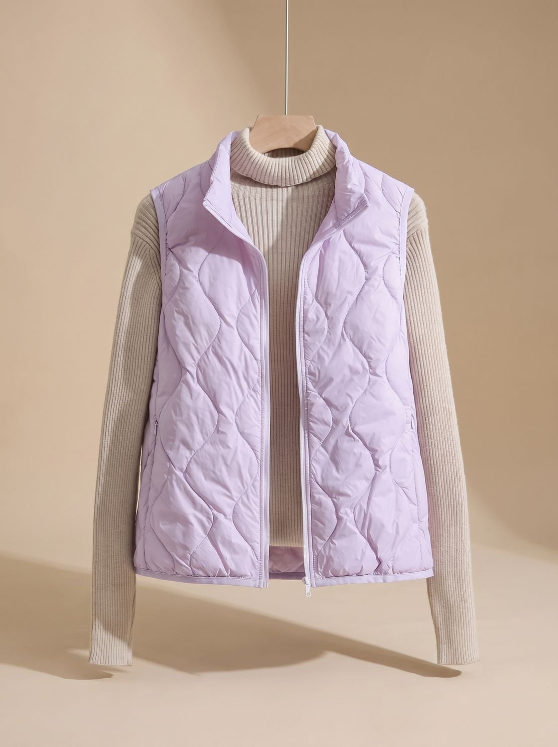 Marlene | Gilet matelassé pour femmes avec col montant et poches