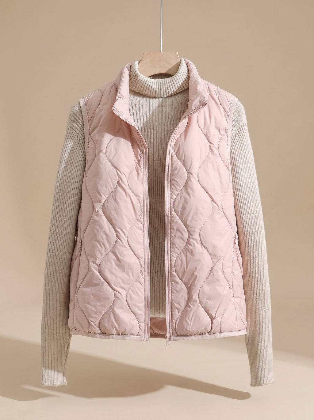 Marlene | Gilet matelassé pour femmes avec col montant et poches
