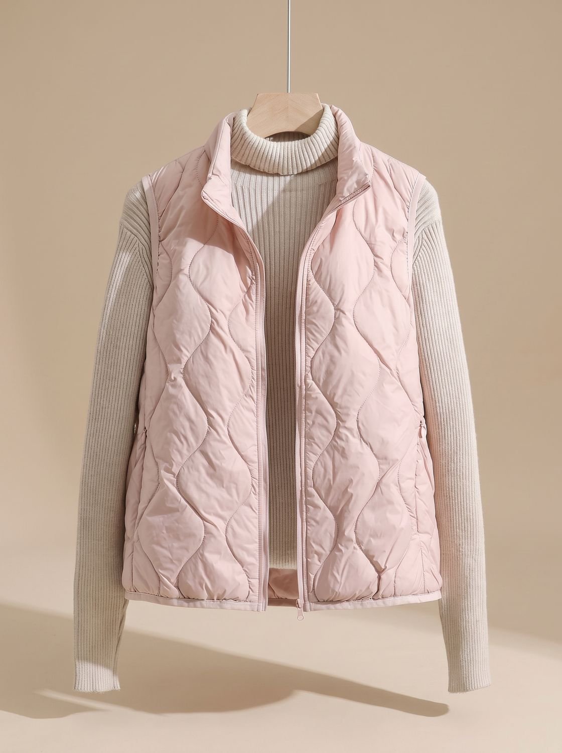 Marlene | Gilet matelassé pour femmes avec col montant et poches