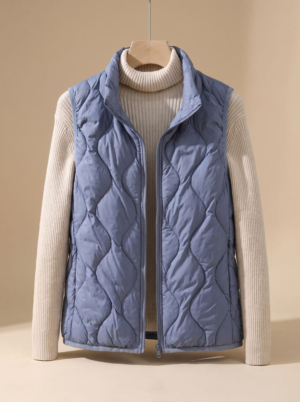 Marlene | Gilet matelassé pour femmes avec col montant et poches
