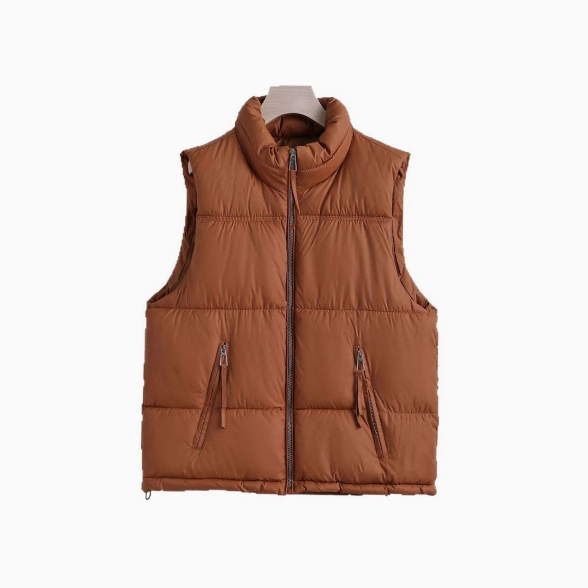 Johanna | Gilet matelassé pour femmes avec col montant Bodywarmer à fermeture éclair