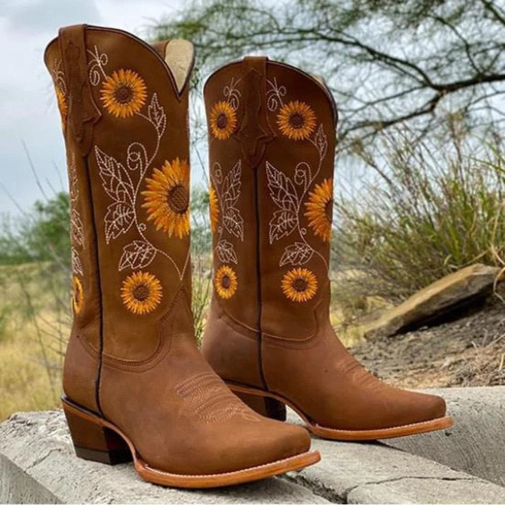 Bottes dames – Style boho, tige haute et ajustement confortable