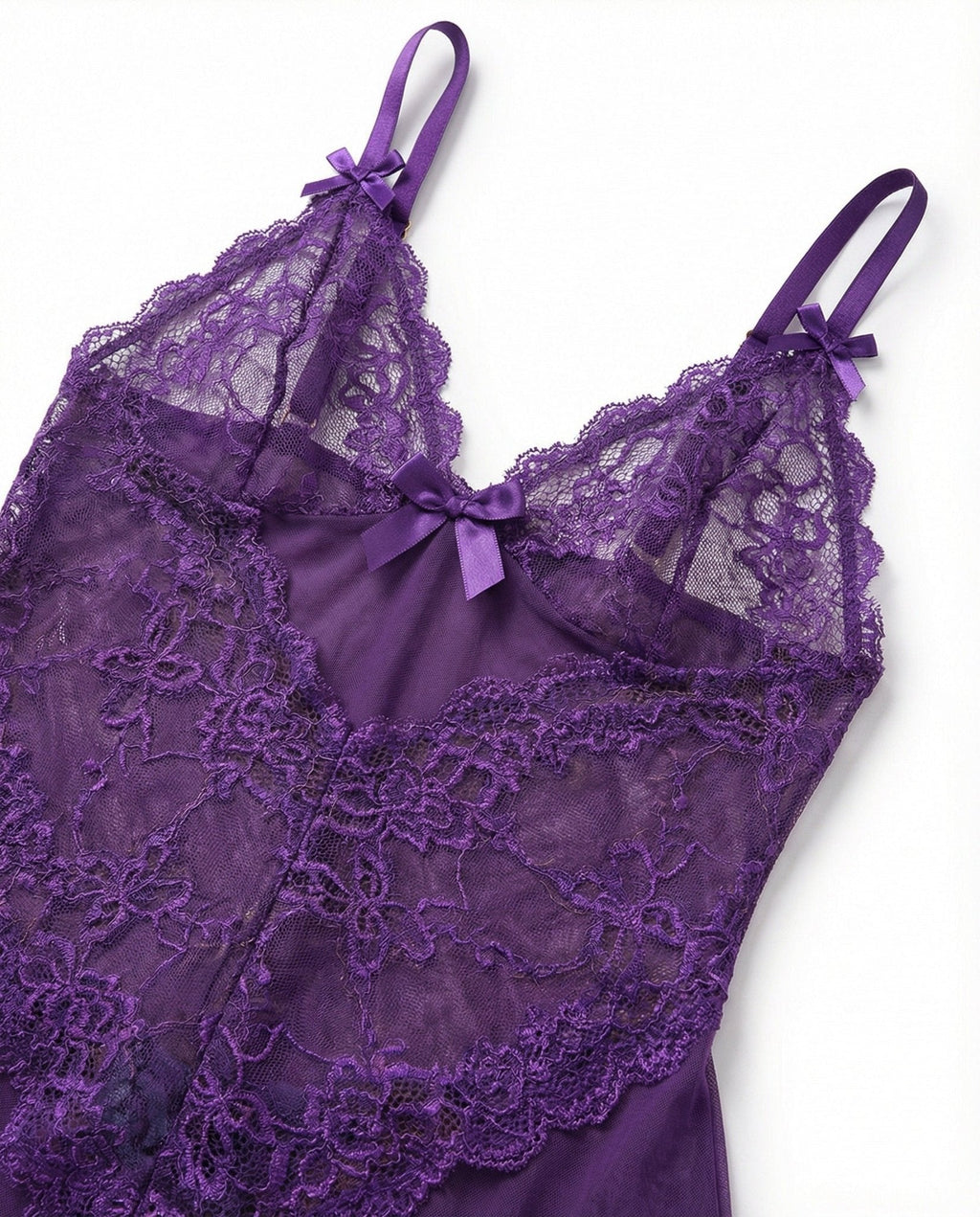 Annika | Chemise en dentelle transparente pour femmes avec string