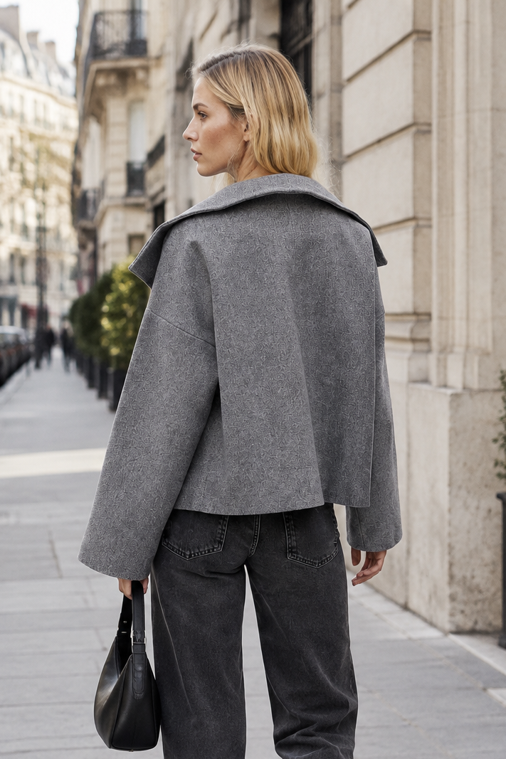 Manteau Court Croisé Défini