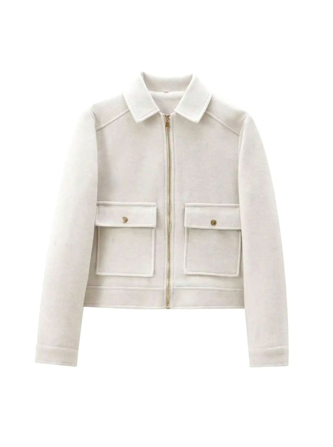 Leonie | Manteau en Laine Vintage à Col Montant pour Femmes Court avec Boutons