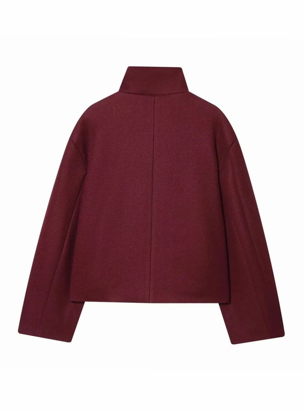 Leonie | Manteau en Laine Vintage à Col Montant pour Femmes Court avec Boutons