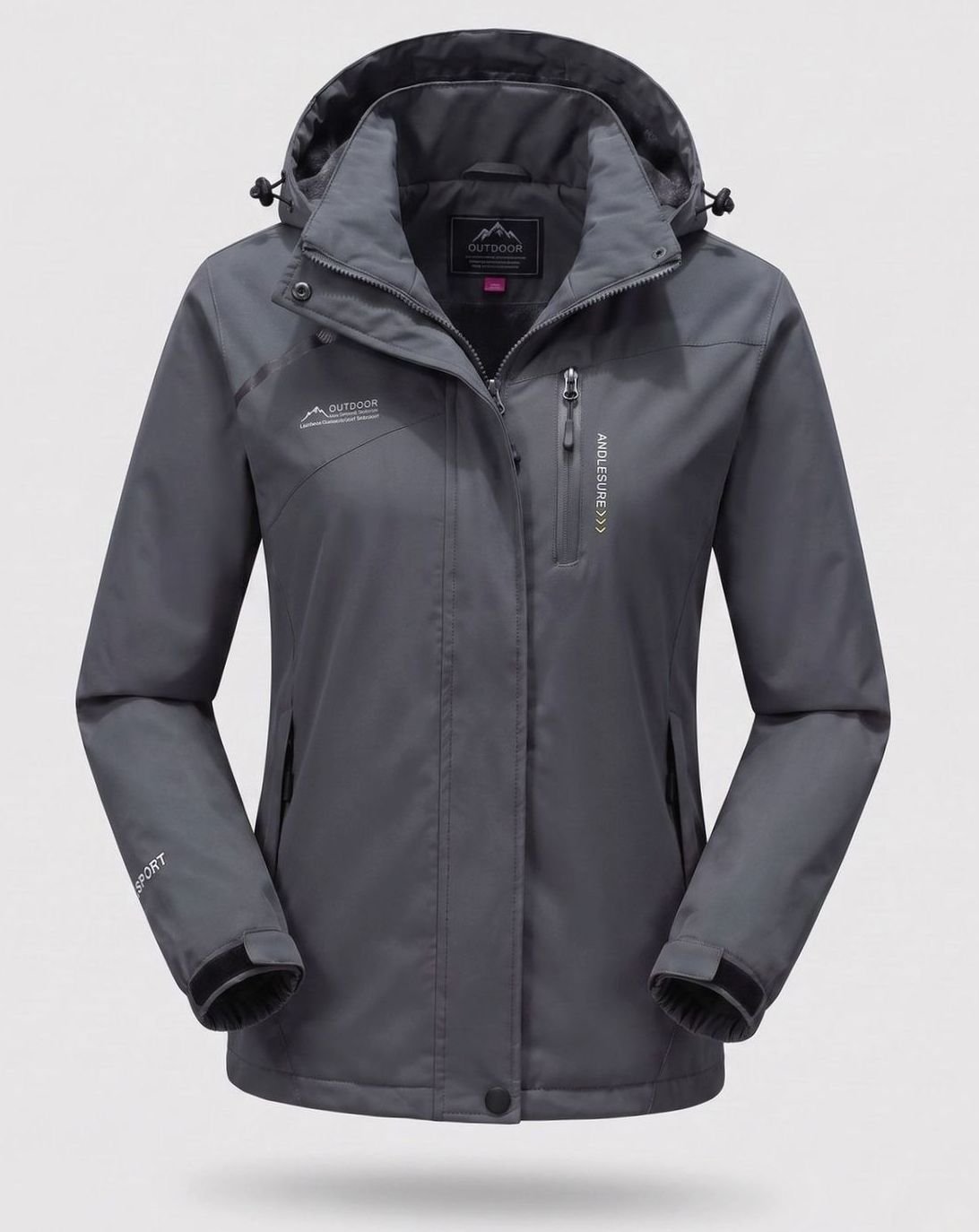 Emilia | Veste d'hiver pour femmes imperméable avec doublure en polaire et capuche