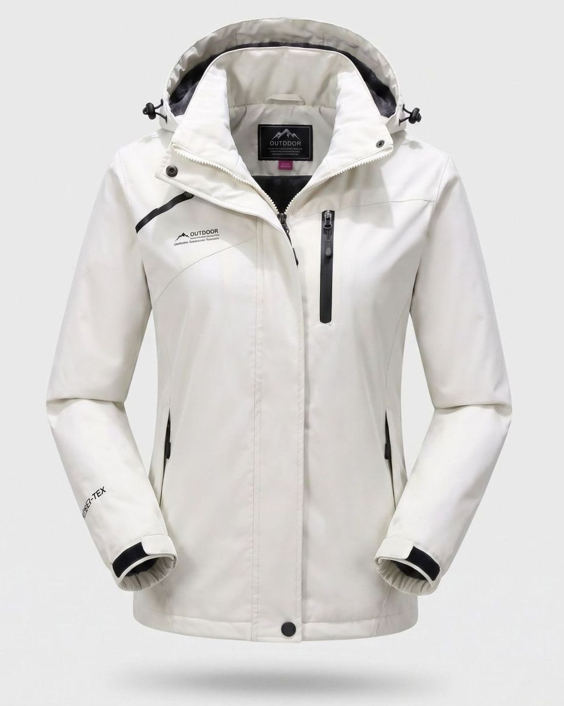 Emilia | Veste d'hiver pour femmes imperméable avec doublure en polaire et capuche
