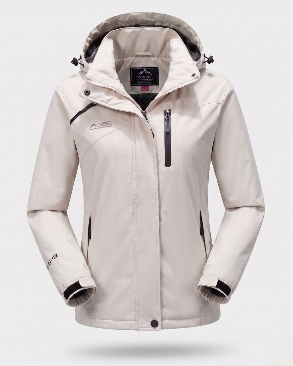 Emilia | Veste d'hiver pour femmes imperméable avec doublure en polaire et capuche