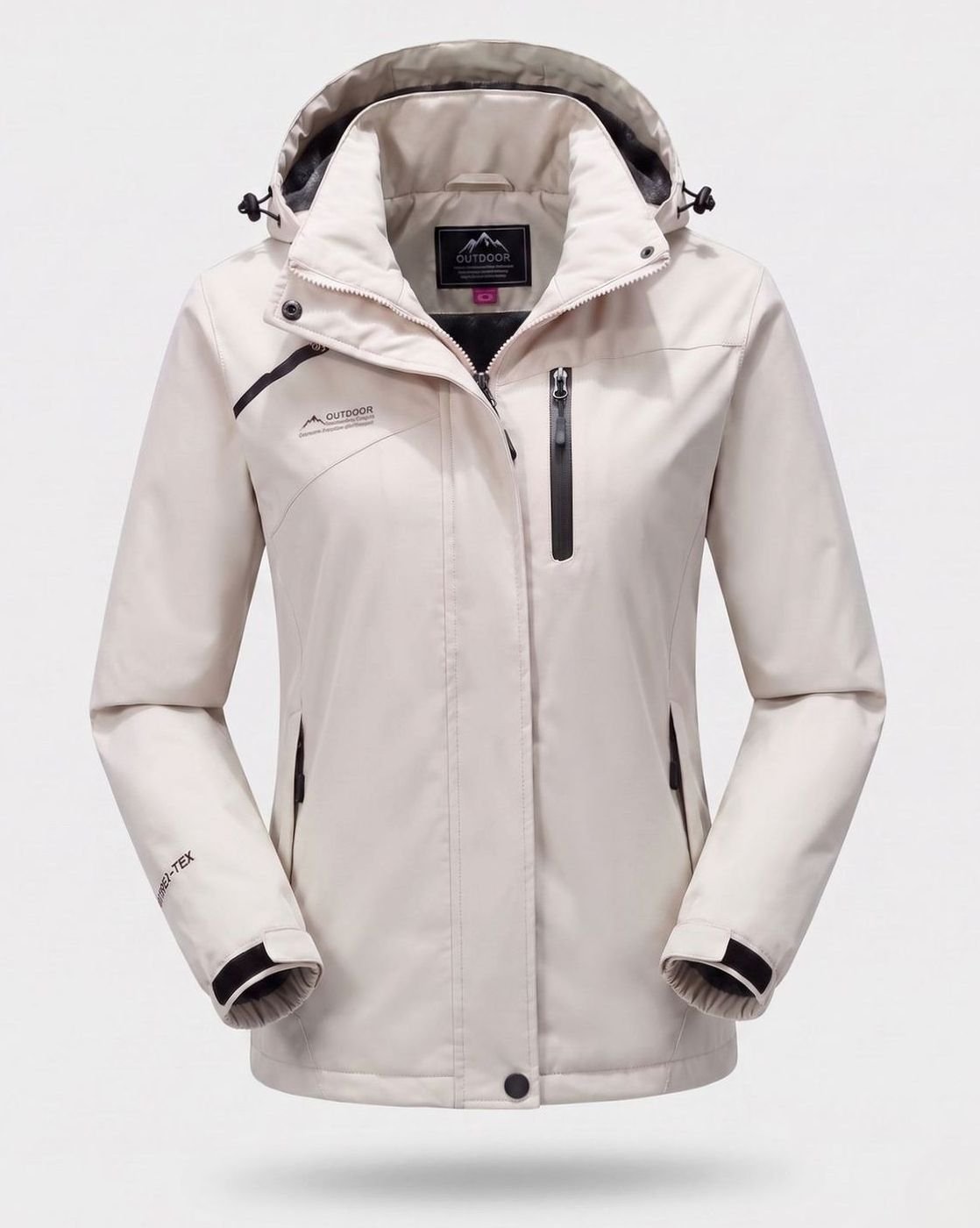 Emilia | Veste d'hiver pour femmes imperméable avec doublure en polaire et capuche