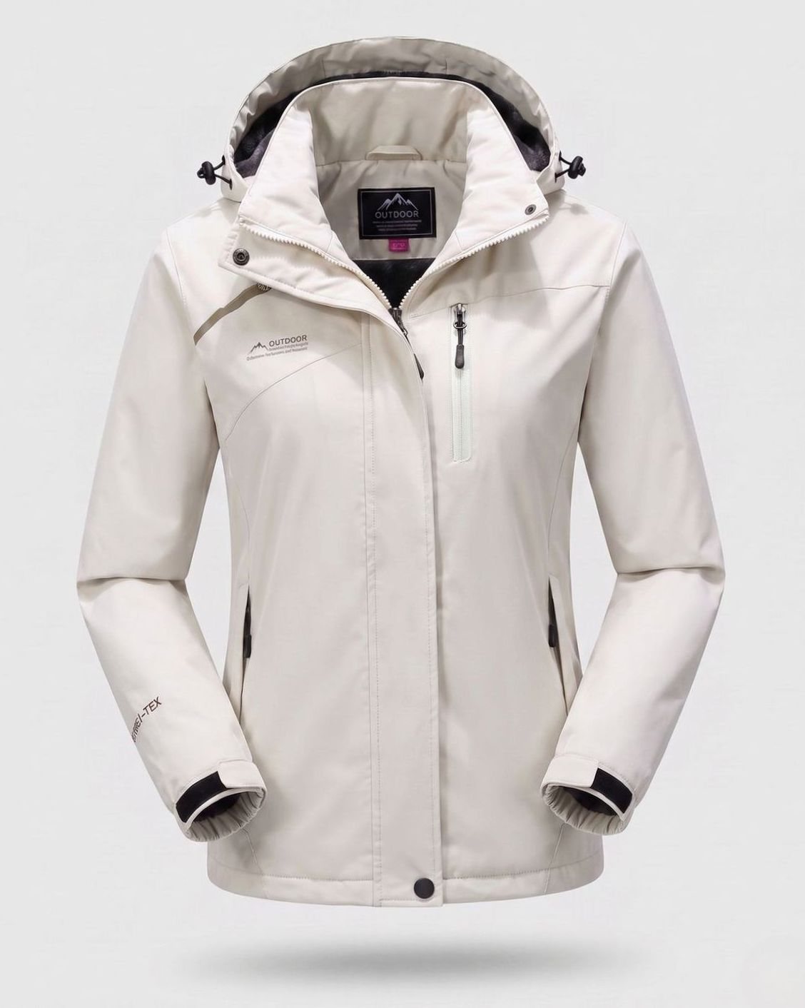 Emilia | Veste d'hiver pour femmes imperméable avec doublure en polaire et capuche