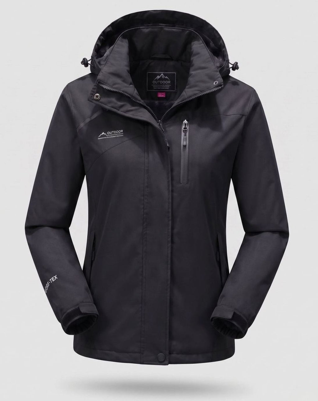 Emilia | Veste d'hiver pour femmes imperméable avec doublure en polaire et capuche