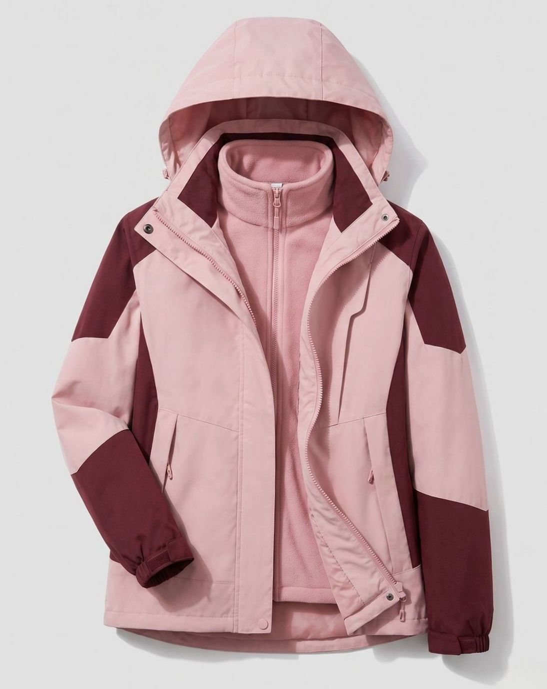 Luisa | Veste imperméable pour femmes avec capuche, respirante, à deux couches