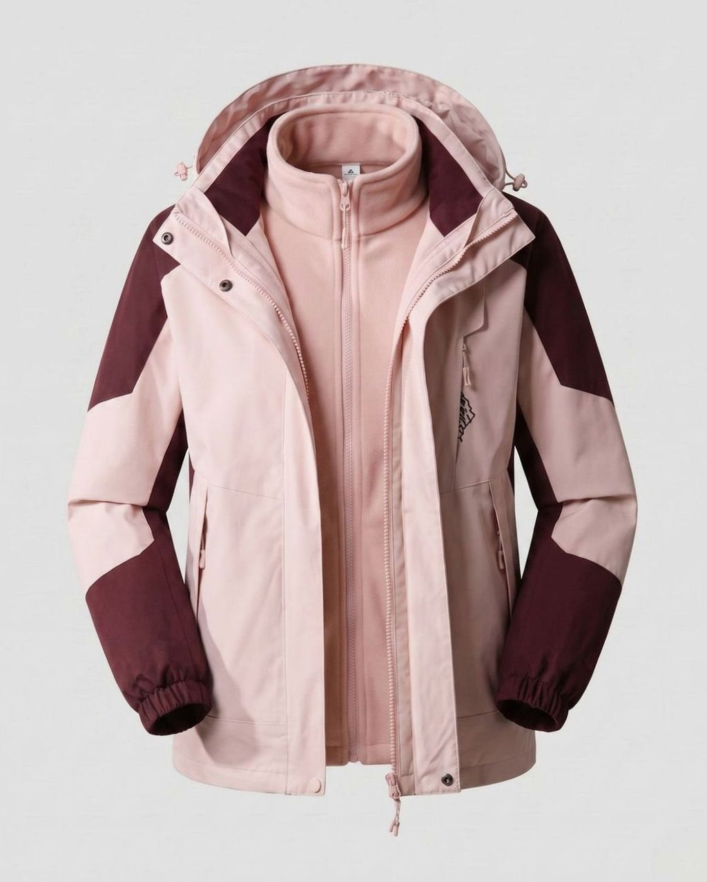 Luisa | Veste imperméable pour femmes avec capuche, respirante, à deux couches