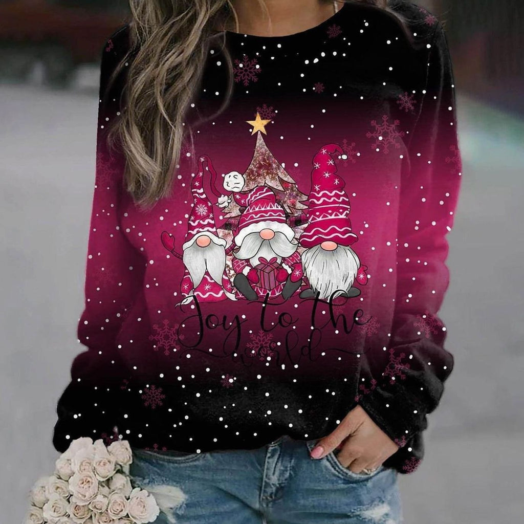 Amelie | Pull en tricot de Noël pour femmes, motif décontracté, col rond