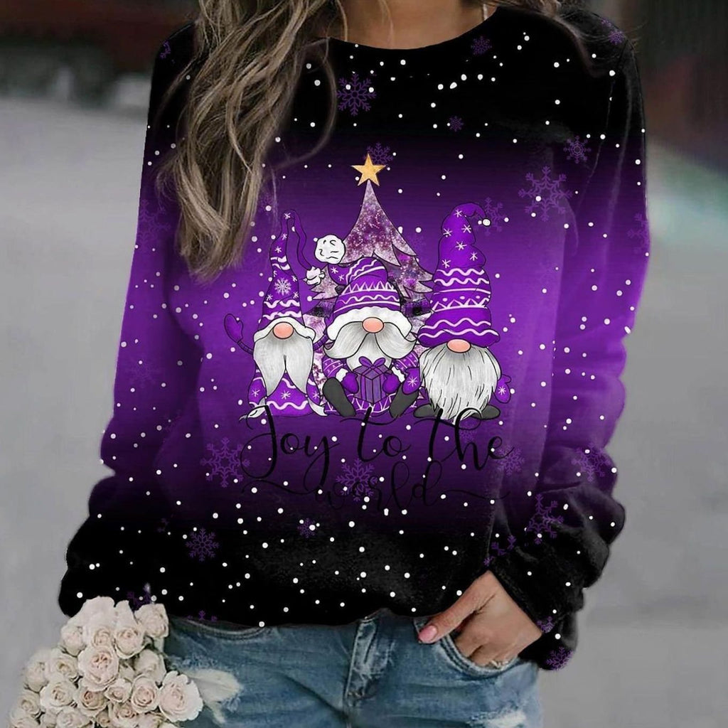 Amelie | Pull en tricot de Noël pour femmes, motif décontracté, col rond