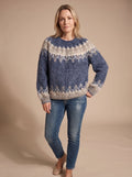 Marlene | Pull de Noël pour femmes en tricot jacquard nordique à col rond