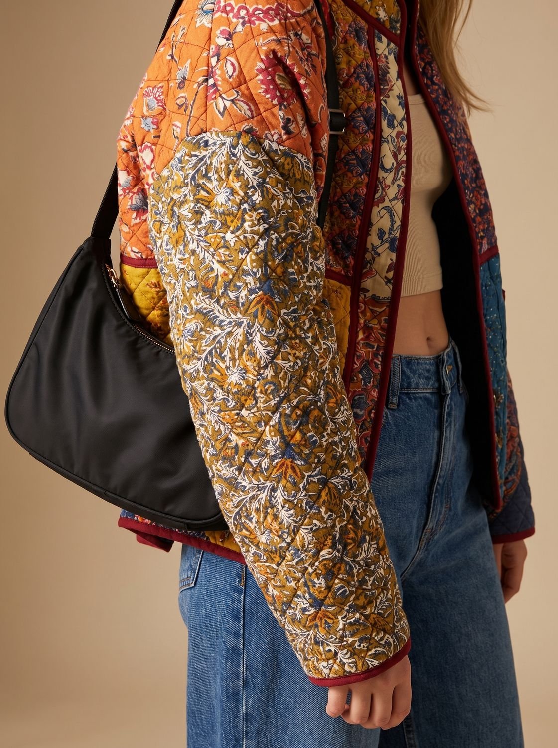 Charlotte | Veste d'hiver pour femmes matelassée multicolore