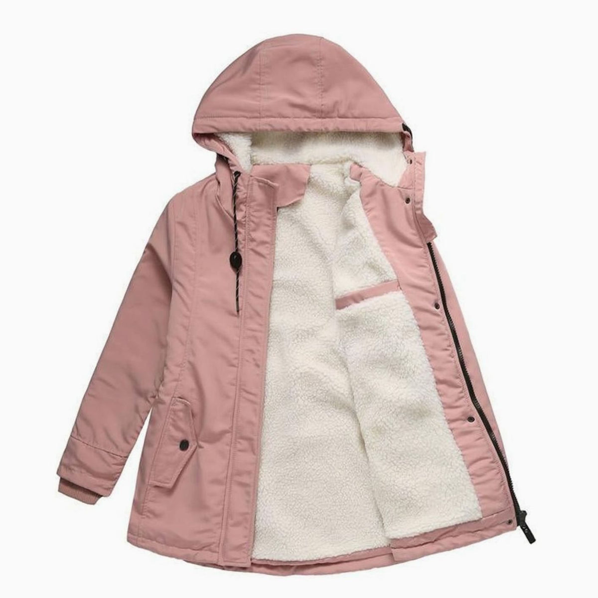 Johanna | Veste d'hiver pour femmes avec capuche et doublure en polaire isolée chaude