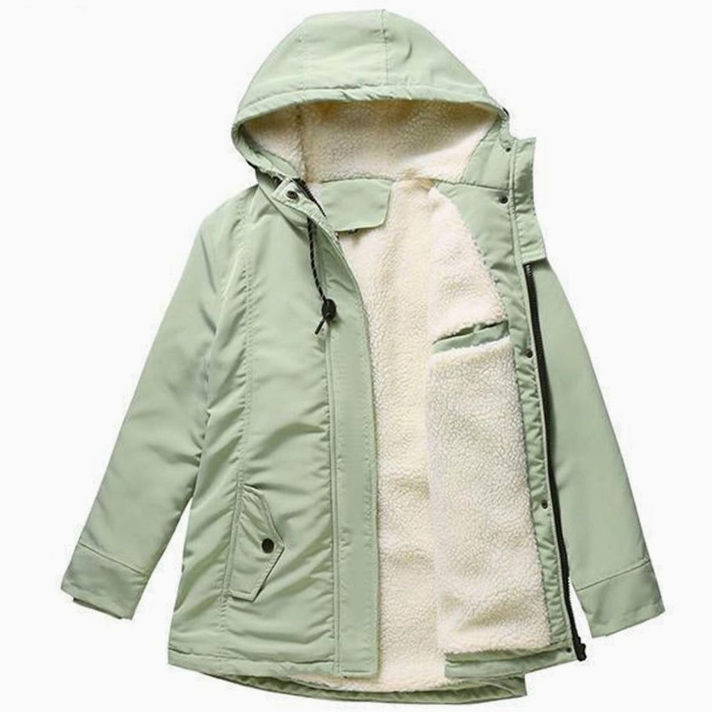 Johanna | Veste d'hiver pour femmes avec capuche et doublure en polaire isolée chaude