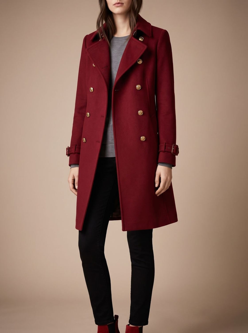 Clara | Manteau d'hiver pour femmes élégant en laine à double boutonnage